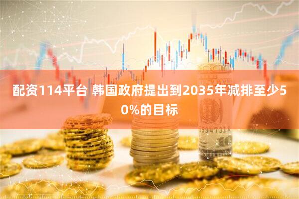 配资114平台 韩国政府提出到2035年减排至少50%的目标
